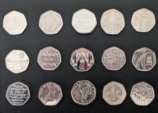 Rare & Collectible UK 50p Coins Fifty Pence Circulated