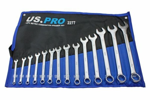 Metric spanner wrench - metric, 14pc