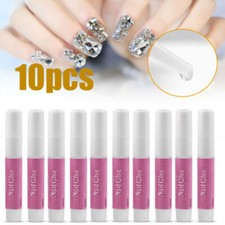 10x 2g Bottles Nail Glue Extra Strong False Nail Glue Nail Art Rhinestone Beads