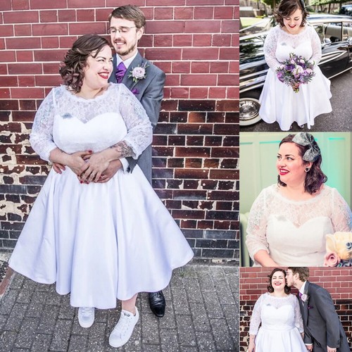 Short wedding dresses - wedding, plus