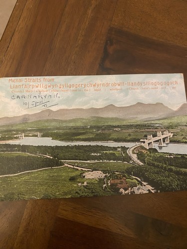 Menai straits postcard - menai,