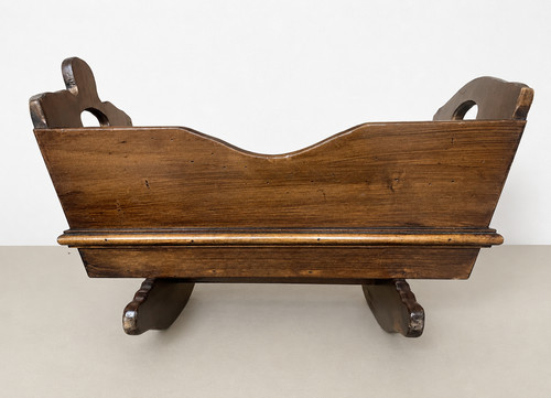 Vintage wooden doll cradle - doll's,