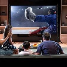 Portable Projector Screen 80/100" 4:3/16:9 HD 4K OutdoorIndoor Projection Screen