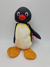 Pingu With Fish Banpresto 1998 Vintage Plush Soft Toy Nylon 
