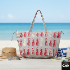 Pineapple Print Cotton Tote