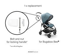 Bugaboo Bee 5 Handle Bolt and Nut Replacement Part Fix Repair DIY Stroller
