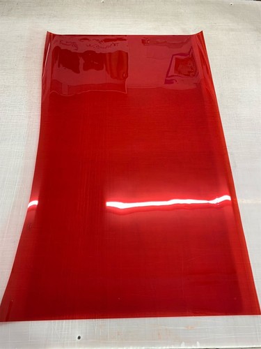 Transparent red window film - red,