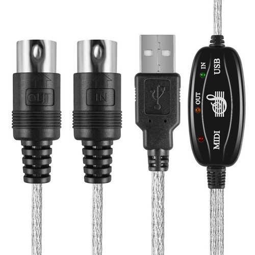 Usb midi cable keyboard - us,