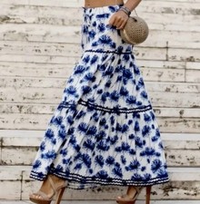 Zara Blue White Floral Print