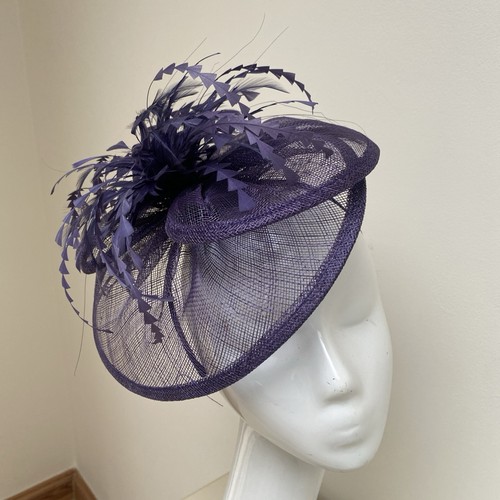 New purple fascinator band - new,