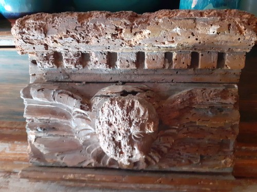 Antique carved cupid - cupid, panel
