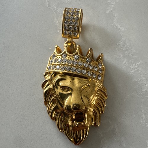 Mens lion pendant necklace - mens,
