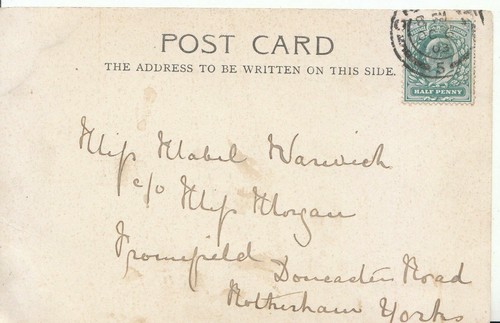 Family history postcard - family,