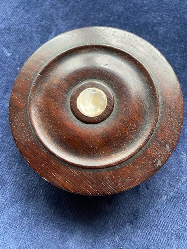 Dark wooden turned treen