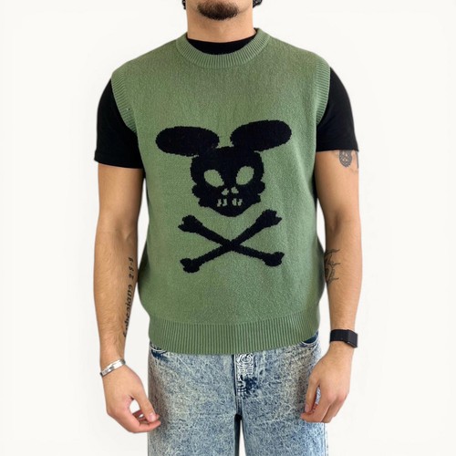 Heaven can wait knit vest - wait,