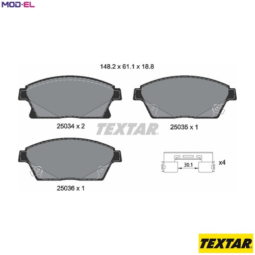 Brake pad set disc - pad,