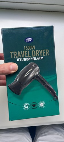 Boots 1500w travel hair dryer - boots,