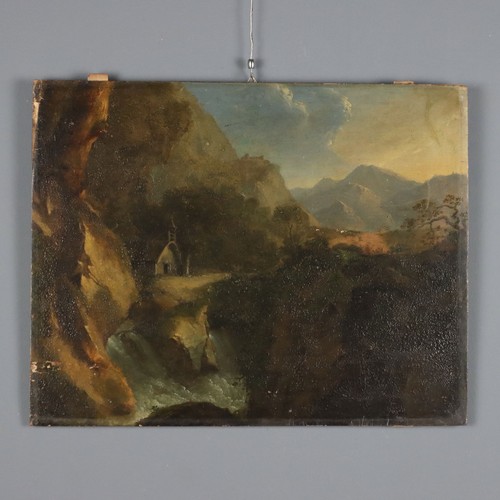 Antique painting mountain - antique,
