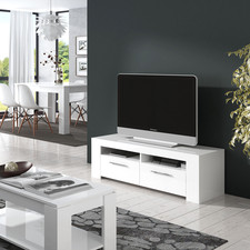 Ambit satin white stand - satin, tv