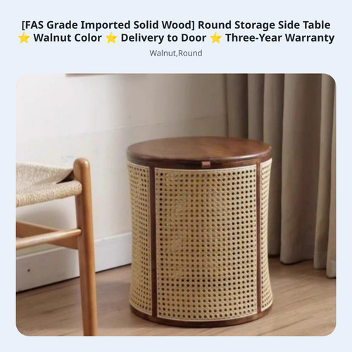 Woven front nightstand french - front,