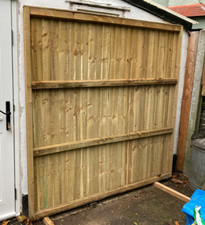 Closeboard 'Beast' heavy duty fence panel 6ft x 6ft 4.5cm thick frame