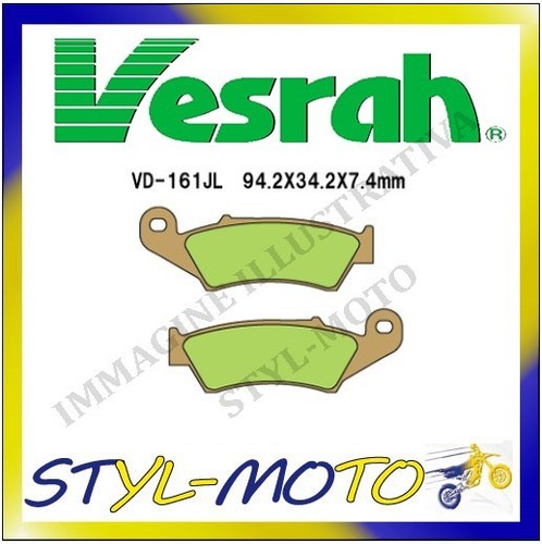 161jl sintered front brake - front,