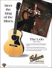 B.B. King 1999 Gibson Montana Blues King L-00 acoustic guitar advertisement ad