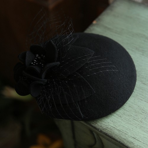 Wedding pillbox hat - hat, veil