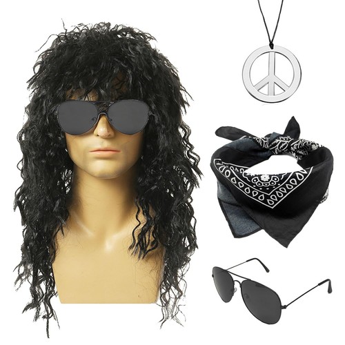 4pcs rocker wig set - 4pcs,