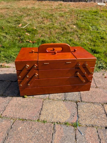 Vintage wooden cantilever - wooden,