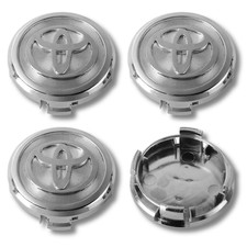 Toyota Alloy Wheel Centre Cap Hub x4 For Many Models Yaris Corolla Silver 62mm