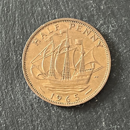 1965 half penny - half,