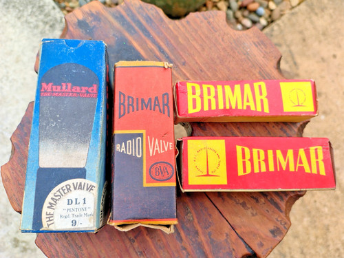 Vintage radio valves - , brimar