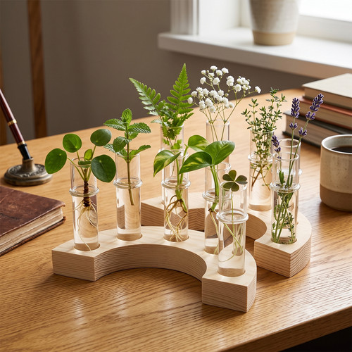 Wooden base glass - wooden,