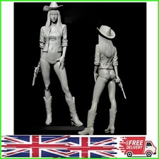 Resin Model figure, 1/12 Western cowboy girl, GK, Unassembled and unpainted kit
