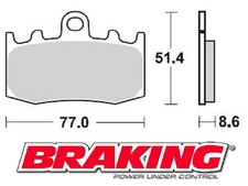 Braking front pads bmw - k, 1200
