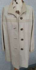Leather Coat - Ivory/Cream UK