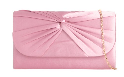 Women satin pleated clutch - women's,