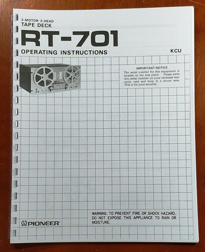 Pioneer 701 reel - pioneer, rt-701