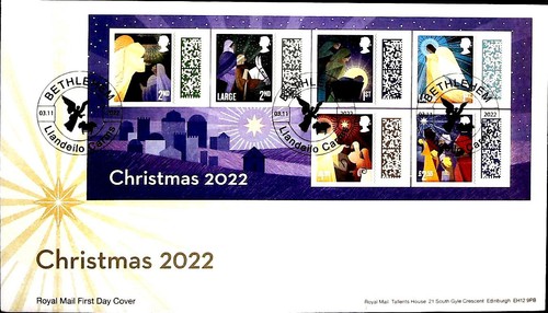 2022 fdc christmas - -,