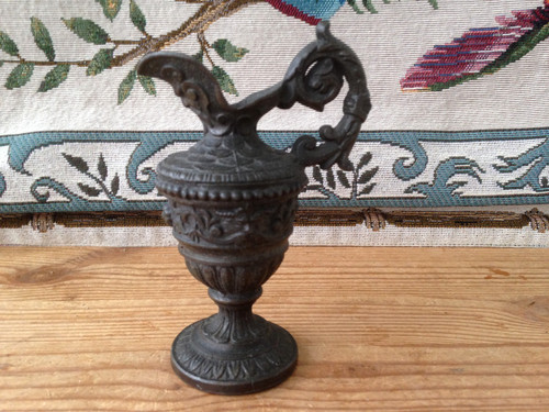 Miniature antique metal ewer - miniature,