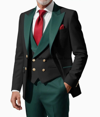 Mens suits peak - lapel, business