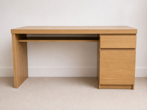 Ikea malm desk oak - ikea, desk,