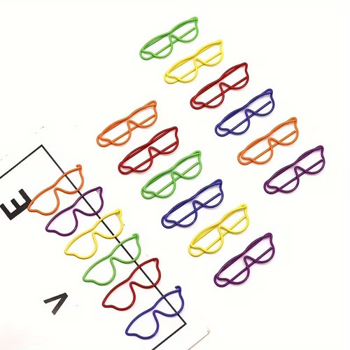 Glasses paper clips plane - glasses,