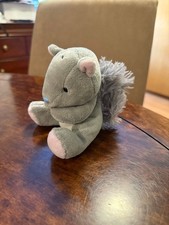 CUTE BLUE NOSE FRIENDS BOLT NUMBER 7 GREY SQUIRREL 4.5" SOFT TOY PLUSH