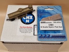 RARE CMX  N GAUGE  'THE CLEAN MACHINE' HEAVY BRASS TRACK CLEANING WAGON