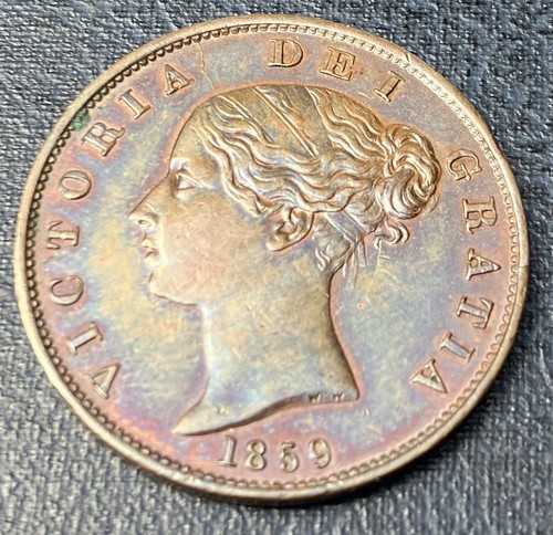 Queen victoria halfpenny 1859 - victoria,