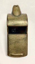 Antique Brass THUNDERER Whistle Made in USA