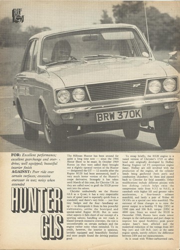 Hillman hunter gls original - hillman,