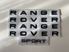 Range Rover Bonnet & Boot Gloss Black Badge GENUINE ABS Lettering SPORT